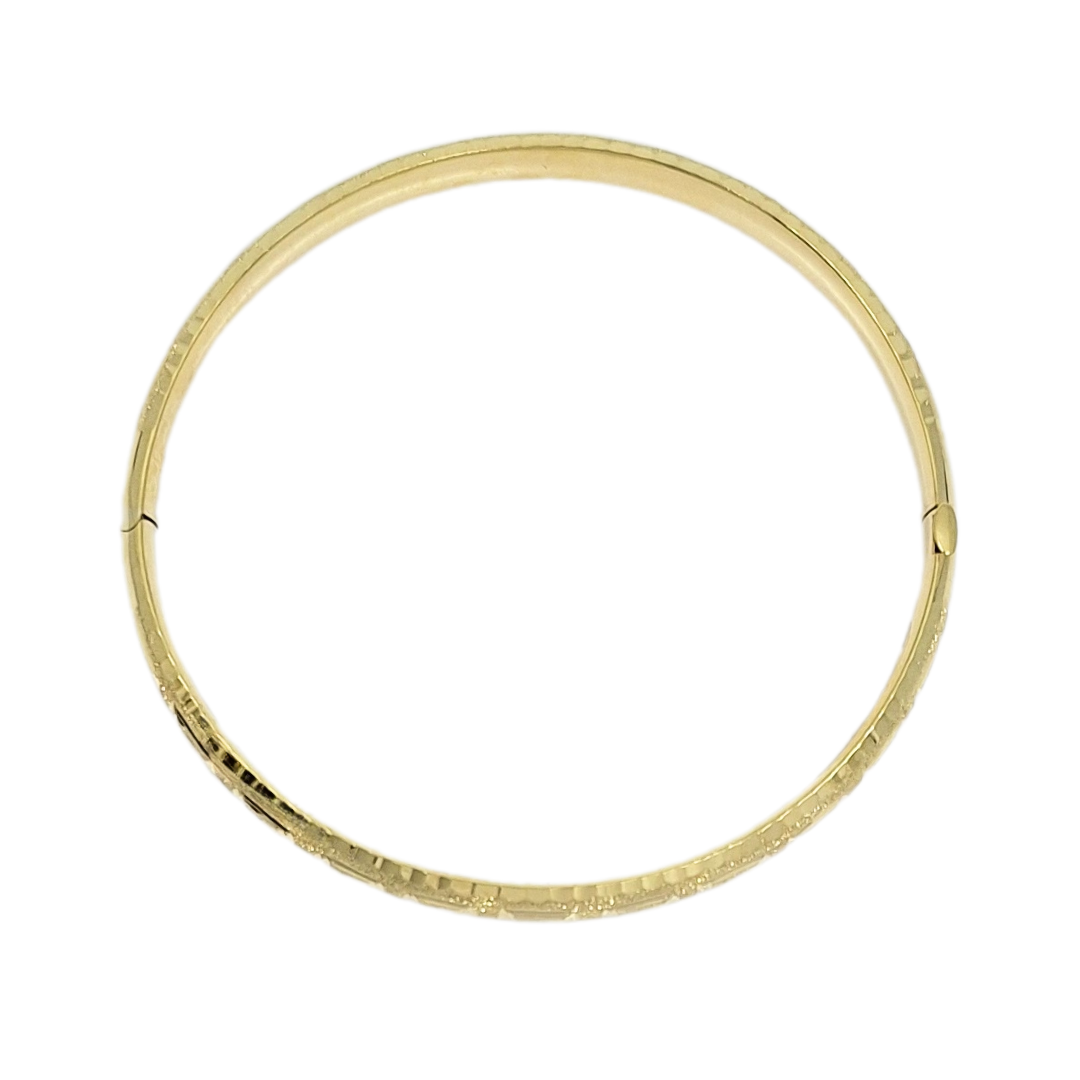 9ct Yellow Gold Expanding Slave Bangle