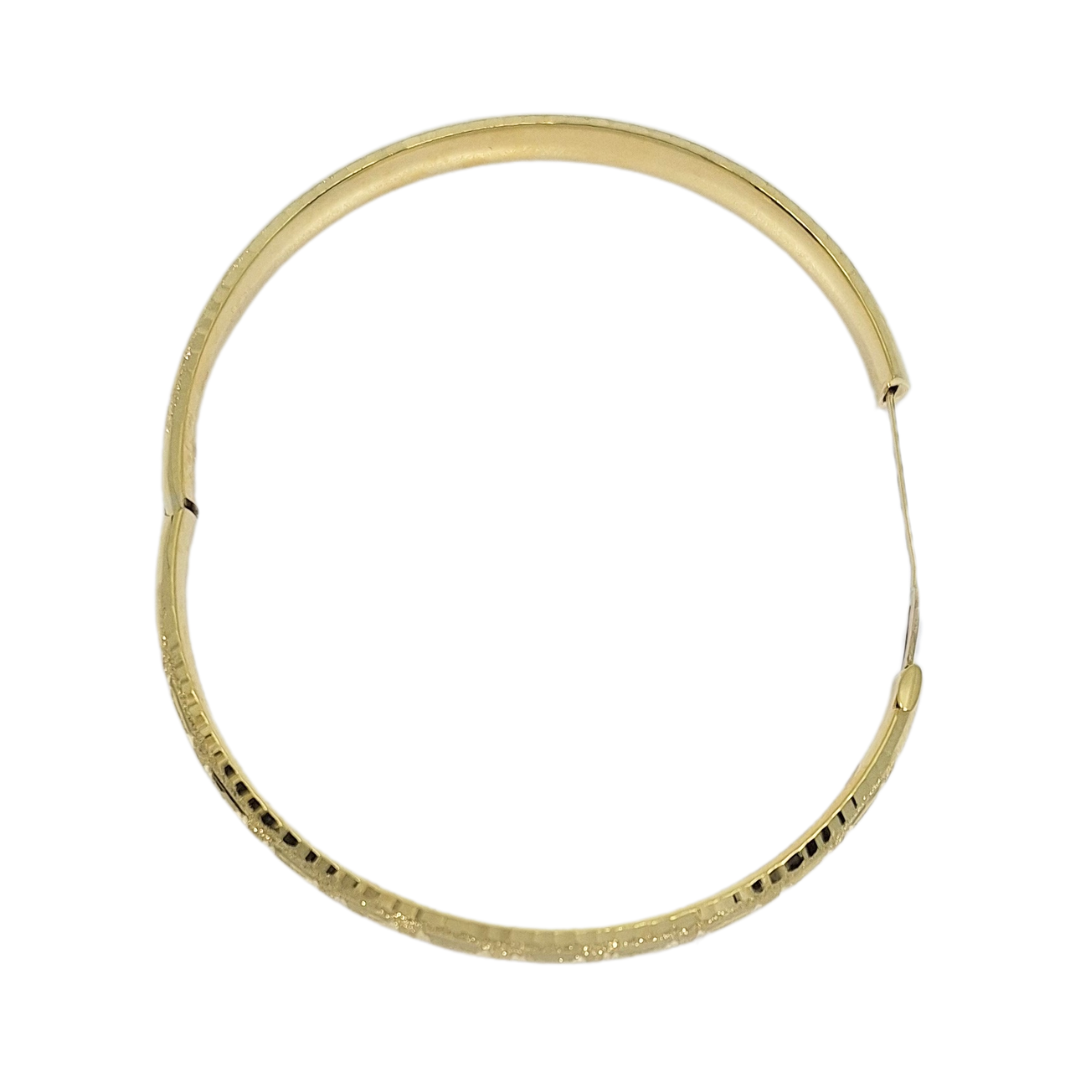 9ct Yellow Gold Expanding Slave Bangle