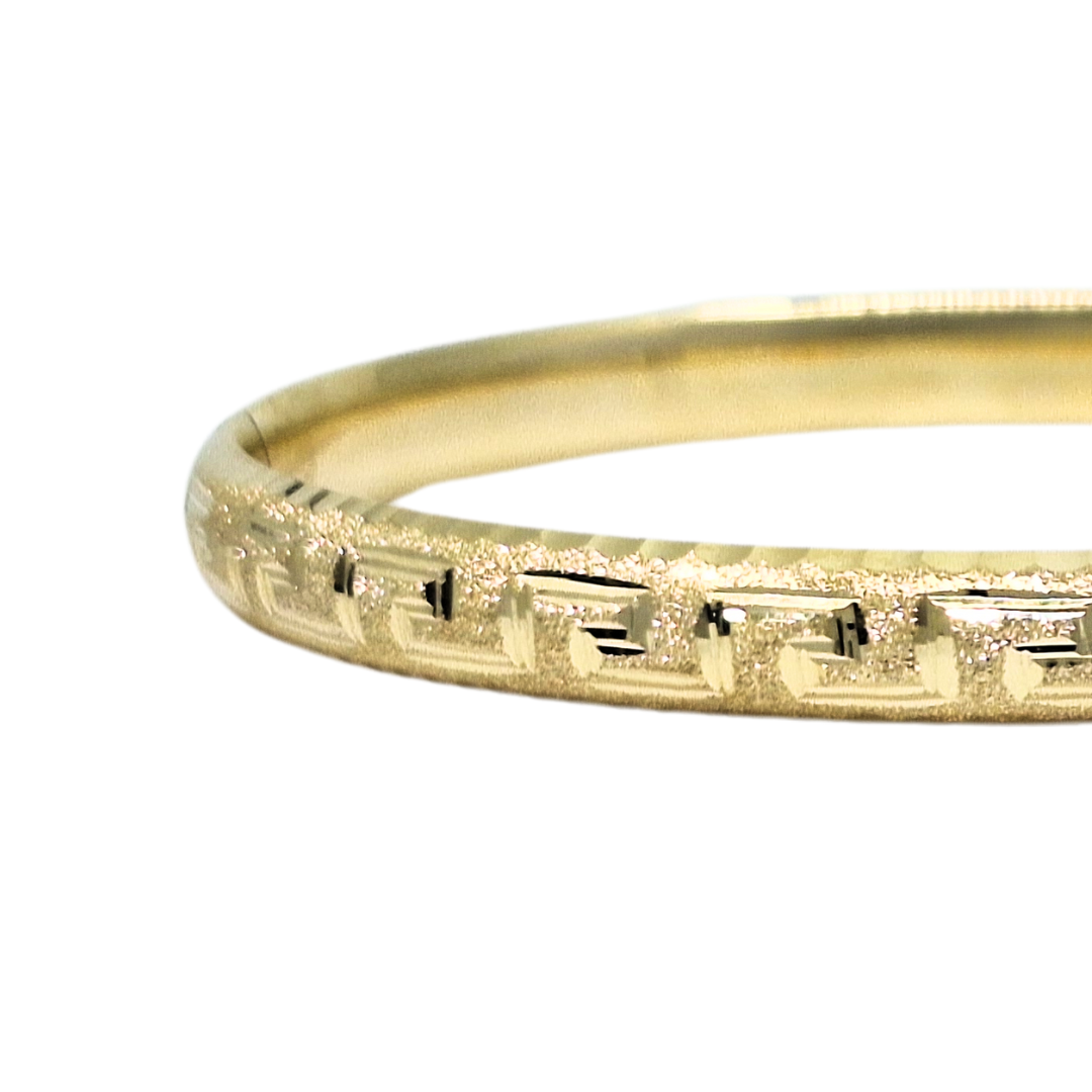 9ct Yellow Gold Expanding Slave Bangle