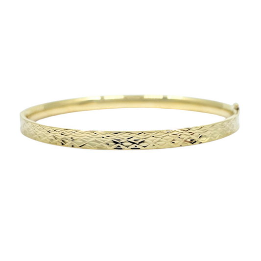 9ct Yellow Gold Expanding Slave Bangle