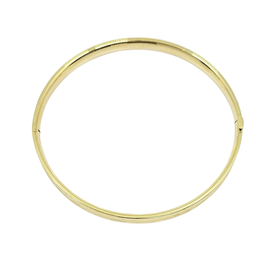 9ct Yellow Gold Expanding Slave Bangle