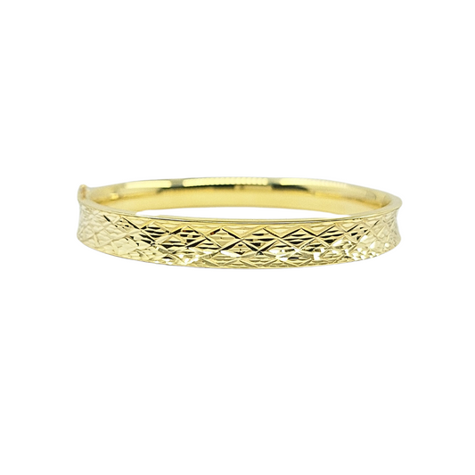 9ct Yellow Gold Expanding Slave Bangle