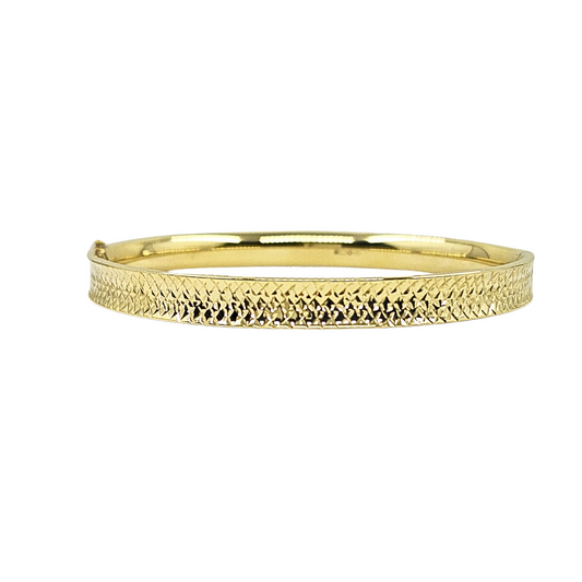 9ct Yellow Gold Expanding Slave Bangle