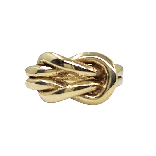 9ct Yellow Gold Large Knot Ring