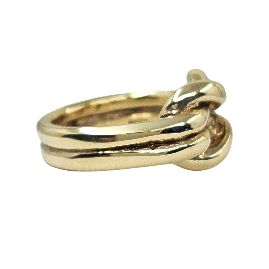 9ct Yellow Gold Large Knot Ring