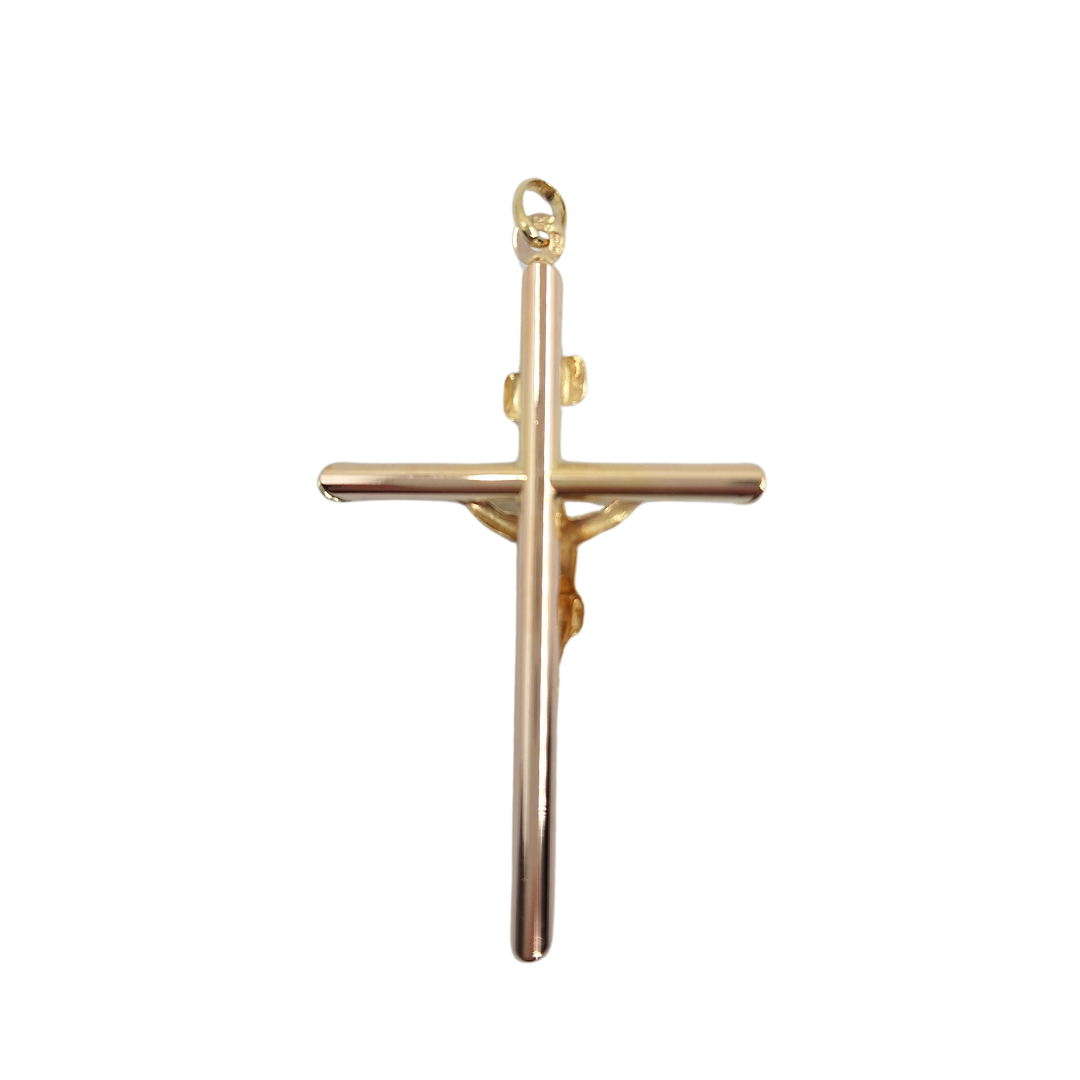 9ct Yellow Gold Crucifix Cross Pendant