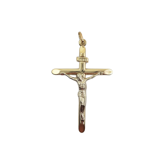 9ct Yellow Gold Crucifix Cross Pendant