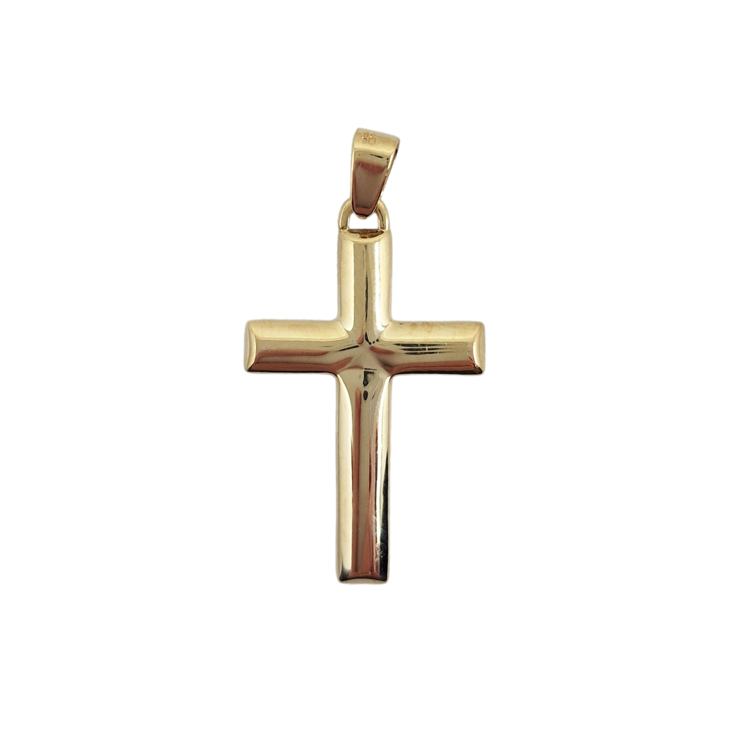 9ct Yellow Gold Plain Cross Pendant