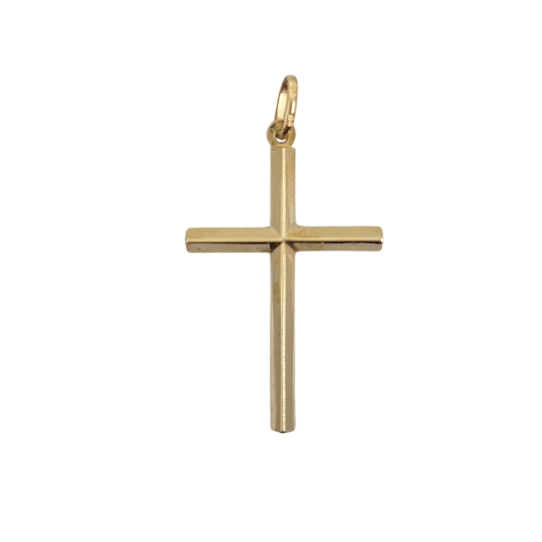 9ct Yellow Gold Plain Cross Pendant