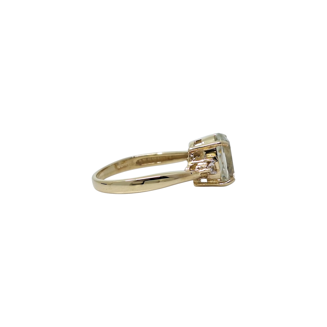 9ct Yellow Gold Yellow Kunzite Ring