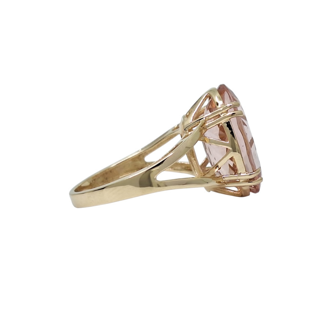 9ct Yellow Gold Morganite Ring