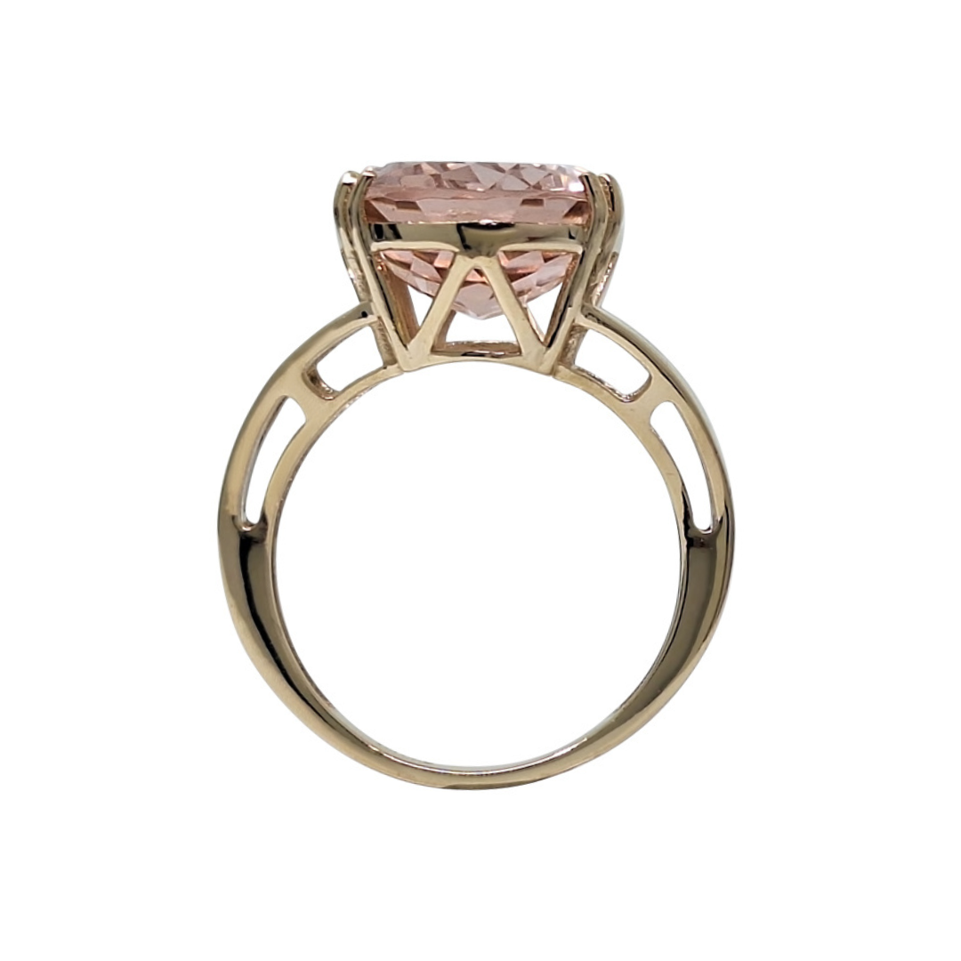 9ct Yellow Gold Morganite Ring