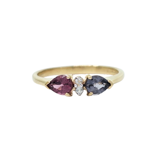 9ct Spinel & White Topaz Ring