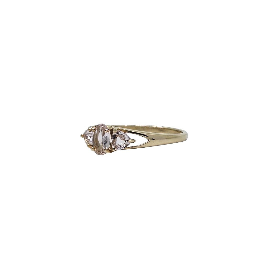 9ct Yellow Gold Morganite Ring