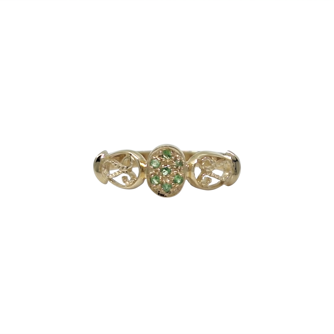 9ct Yellow Gold Tsavorite Ring