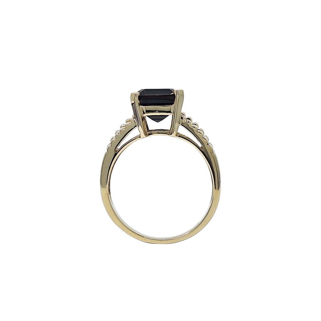 9ct Yellow Gold Smokey Quartz Ring