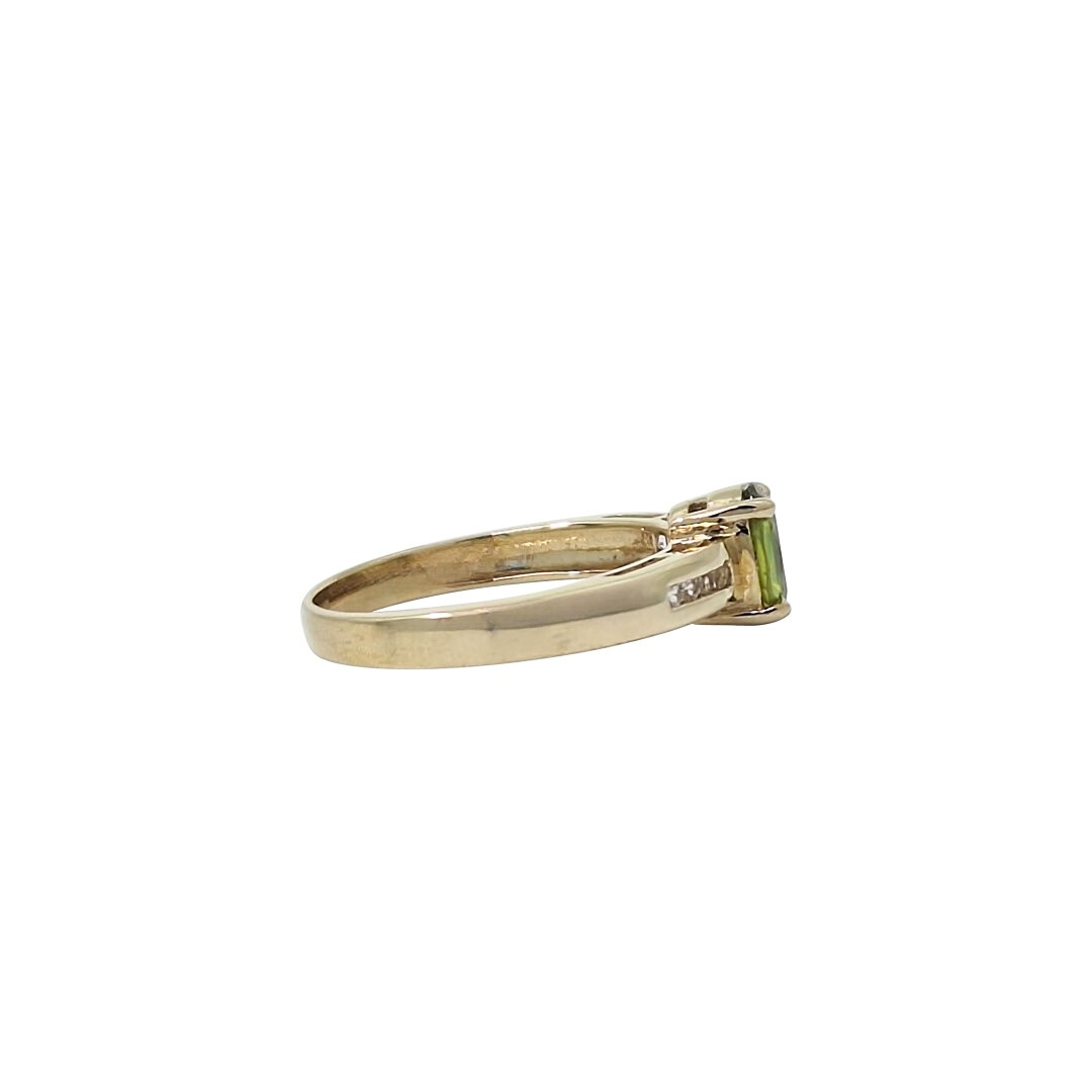 9ct Yellow Gold Sphene & White Topaz Ring