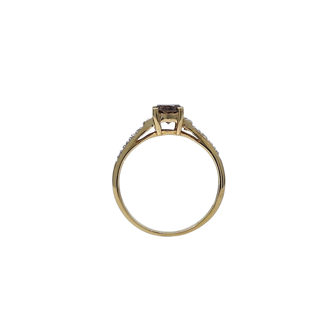 18ct Yellow Gold Chocolate Diamond Ring