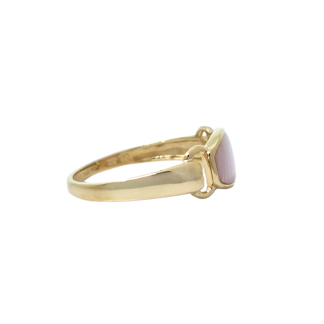 9ct Yellow Gold Rose Quartz Ring