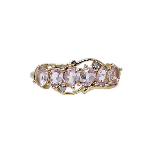 9ct Yellow Gold Morganite Ring