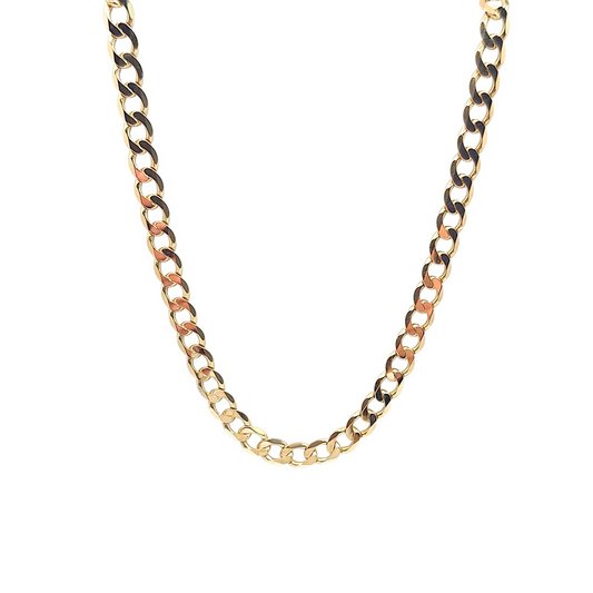 9ct Yellow Gold Curb Chain 24"