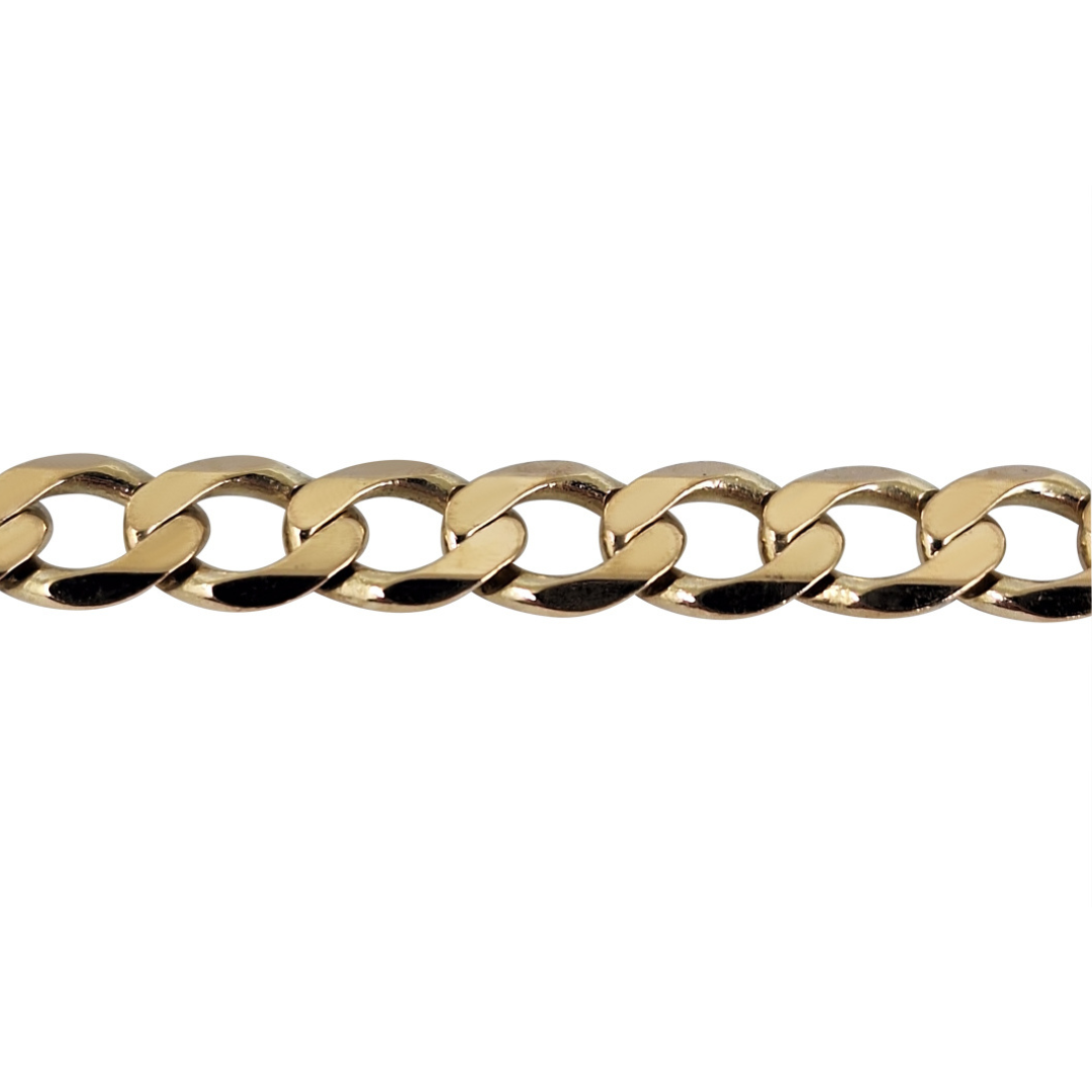 9ct Yellow Gold Curb Chain 24"