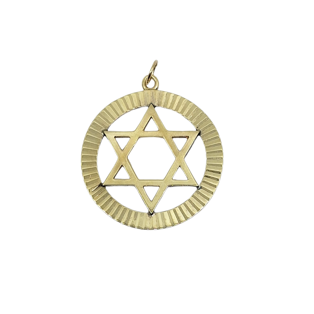 9ct Yellow Gold Star Of David Pendant