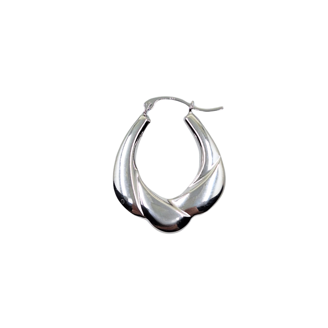 Silver Creole Earrings