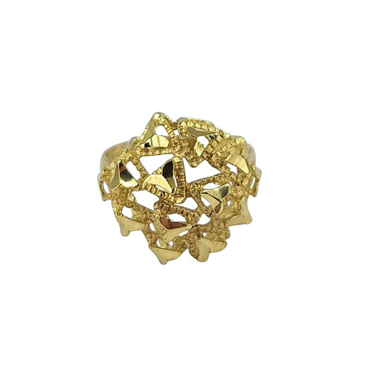 9ct Yellow Gold Geometric Ring