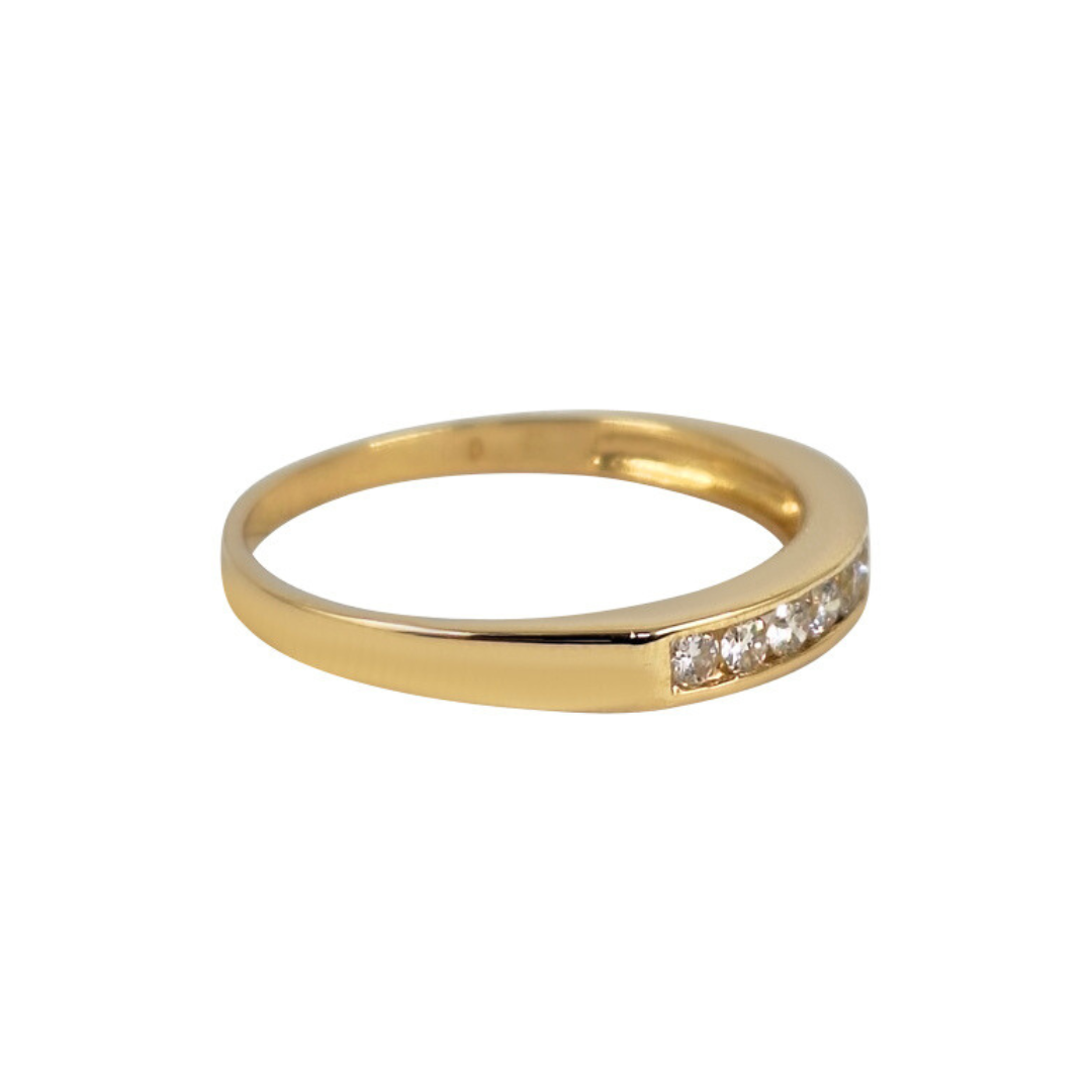 18ct Yellow Gold Channel Set Diamond Eternity Ring