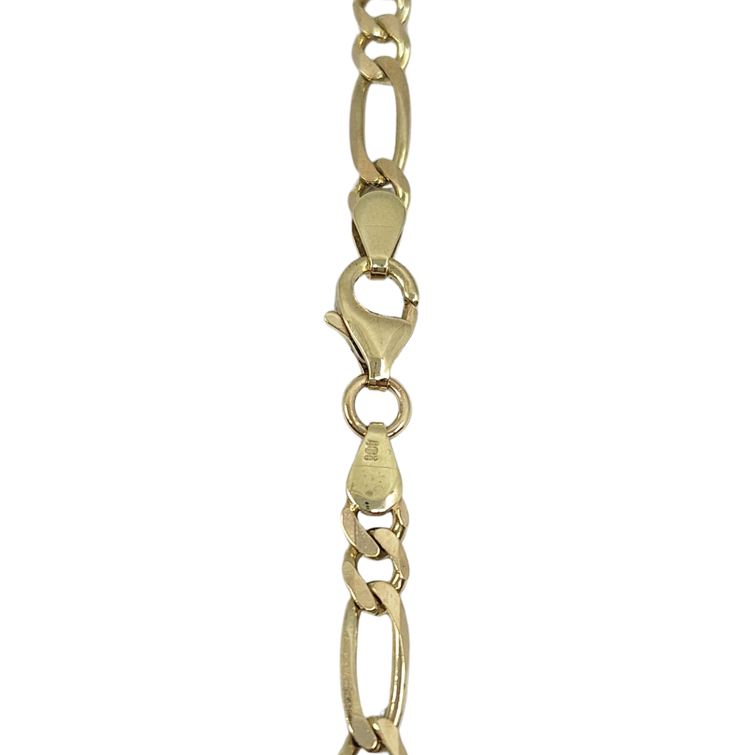 9ct Yellow Gold Figaro Chain 20"