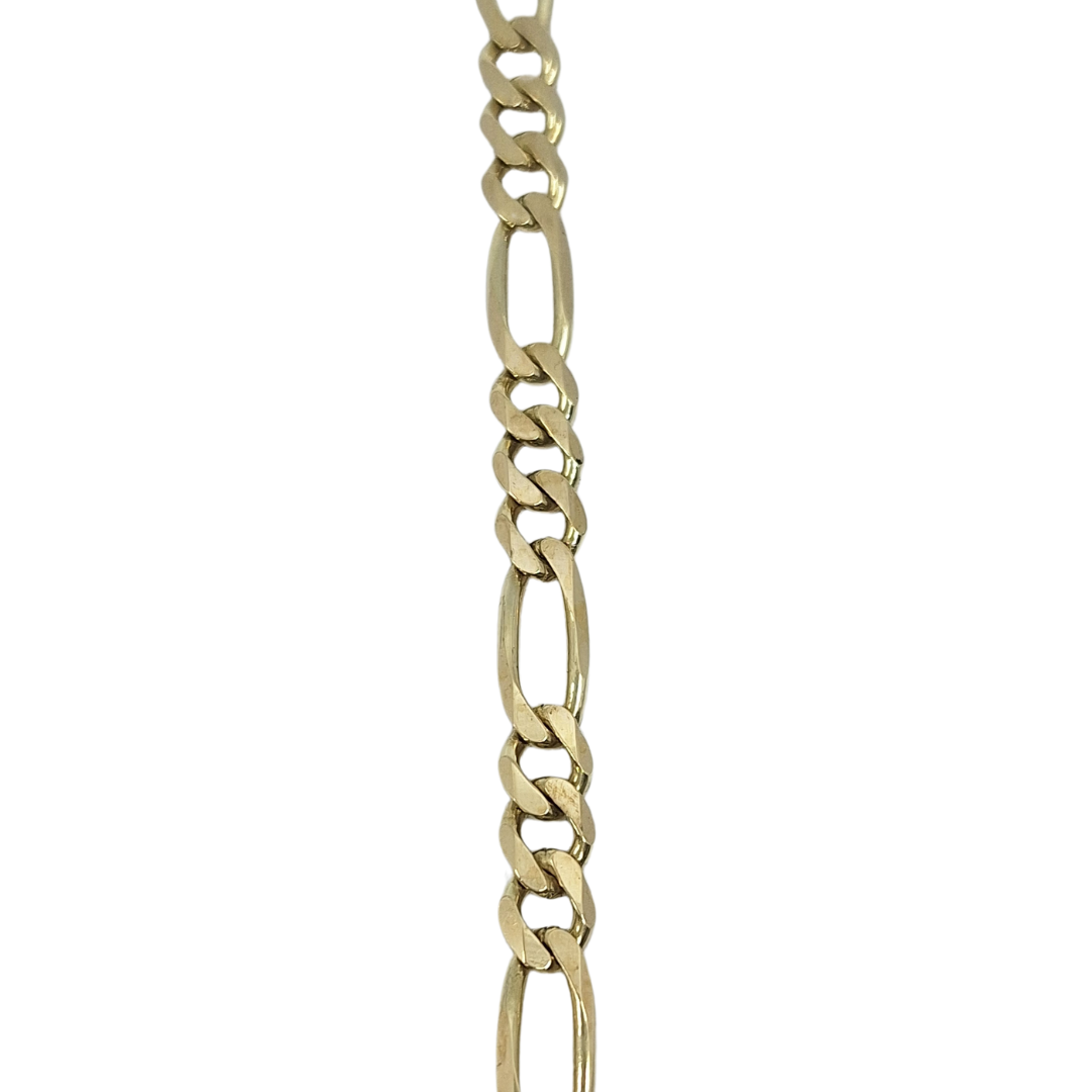 9ct Yellow Gold Figaro Chain 20"