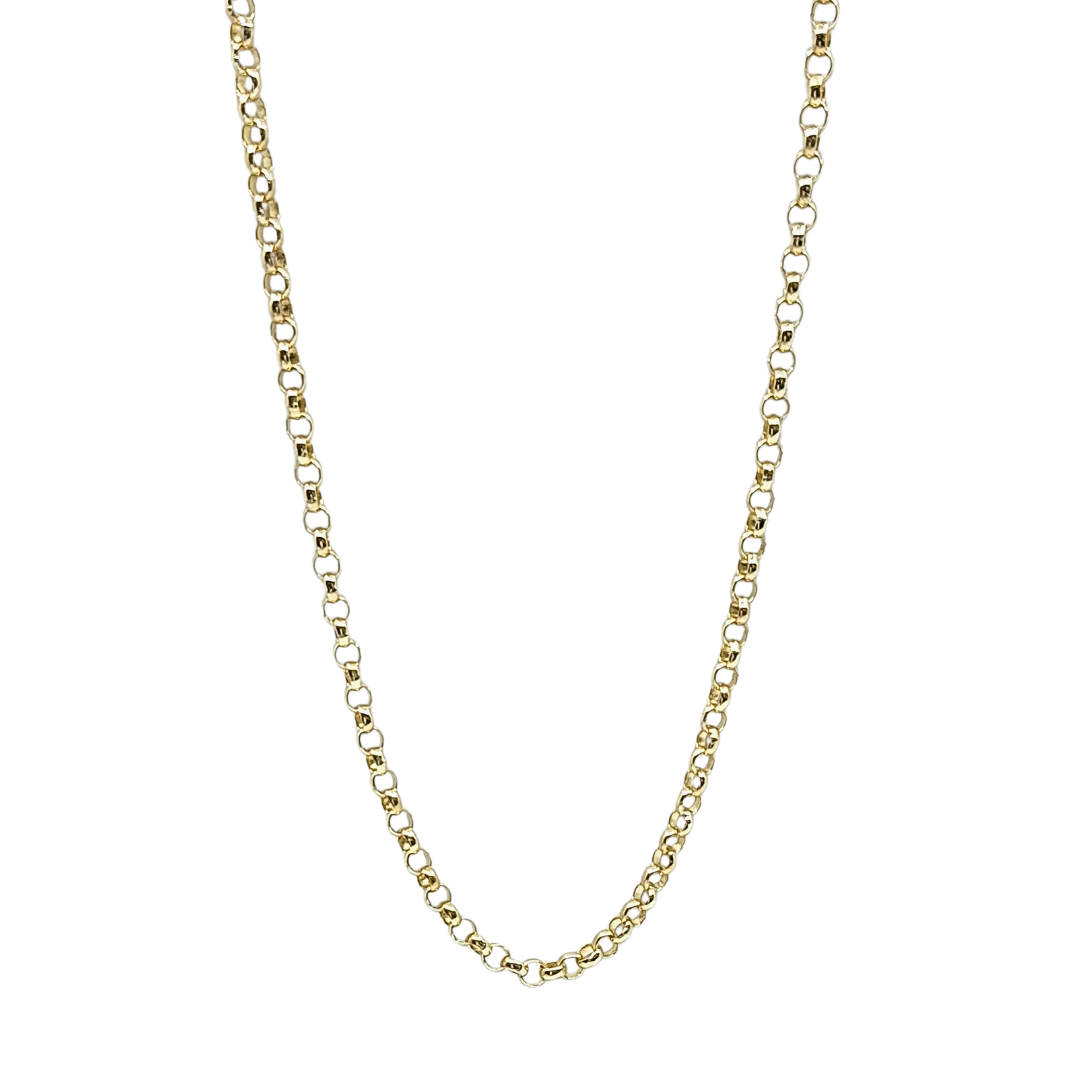 9ct Yellow Gold Belcher Chain 28"