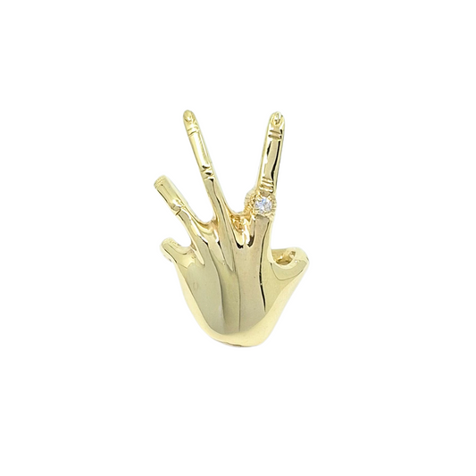 9ct Yellow Gold Hand Ring