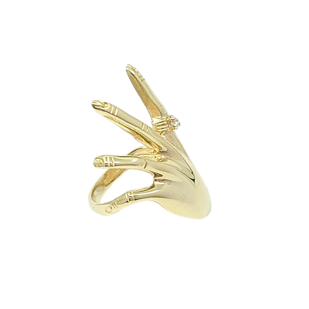 9ct Yellow Gold Hand Ring