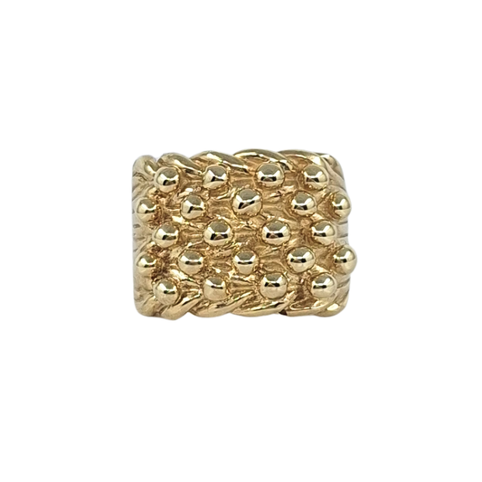 9ct Yellow Gold Keeper Ring