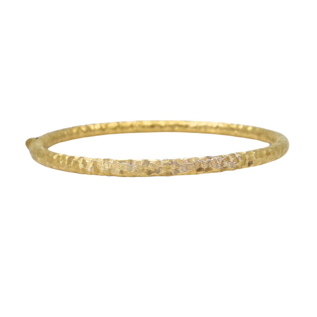 9ct Yellow Gold Hinged Bangle