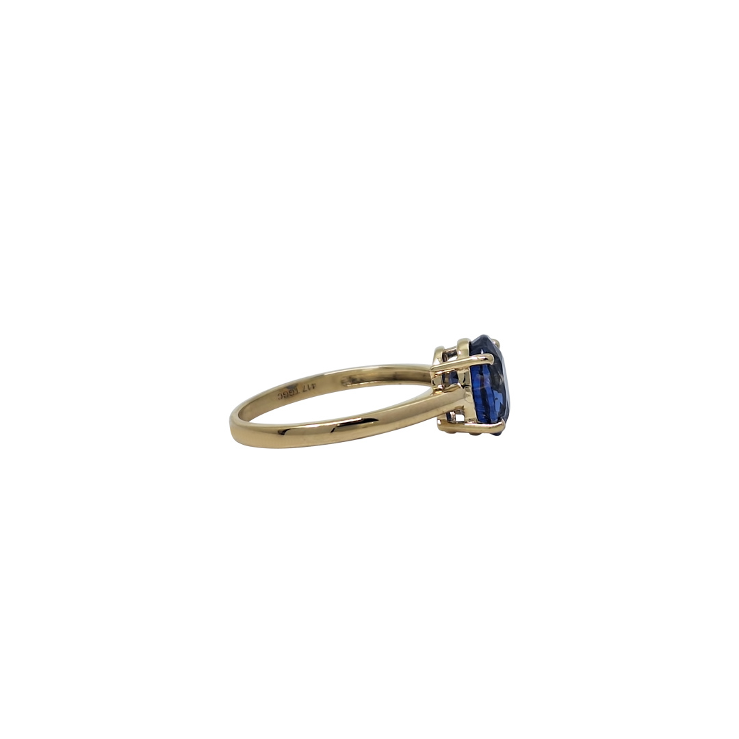 9ct Yellow Gold Nilamani Gemstone Ring