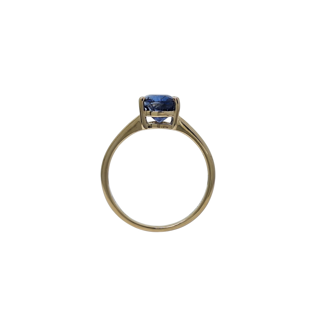 9ct Yellow Gold Nilamani Gemstone Ring