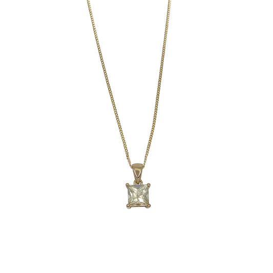 9ct Yellow Gold Serenite Pendant