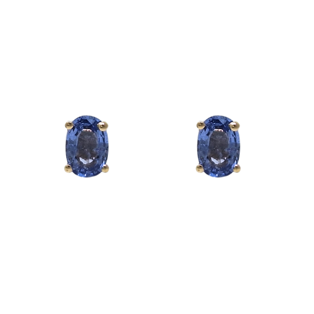 9ct Yellow Gold Tanzanite Earrings