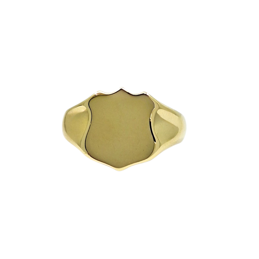 9ct Yellow Gold Shield Signet Ring