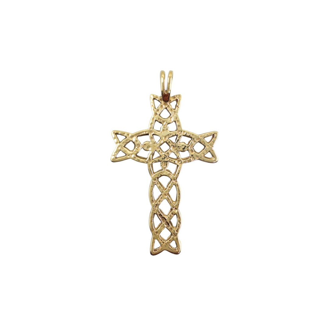 9ct Yellow Gold Celtic Cross Pendant