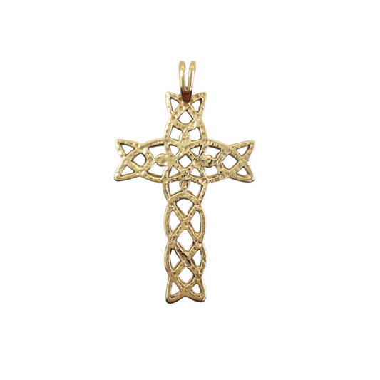 9ct Yellow Gold Celtic Cross Pendant