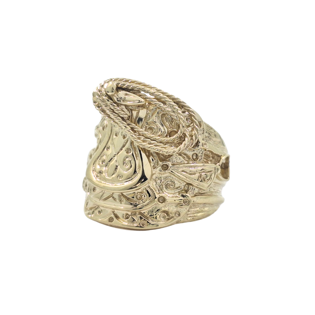 9ct Yellow Gold Saddle Ring