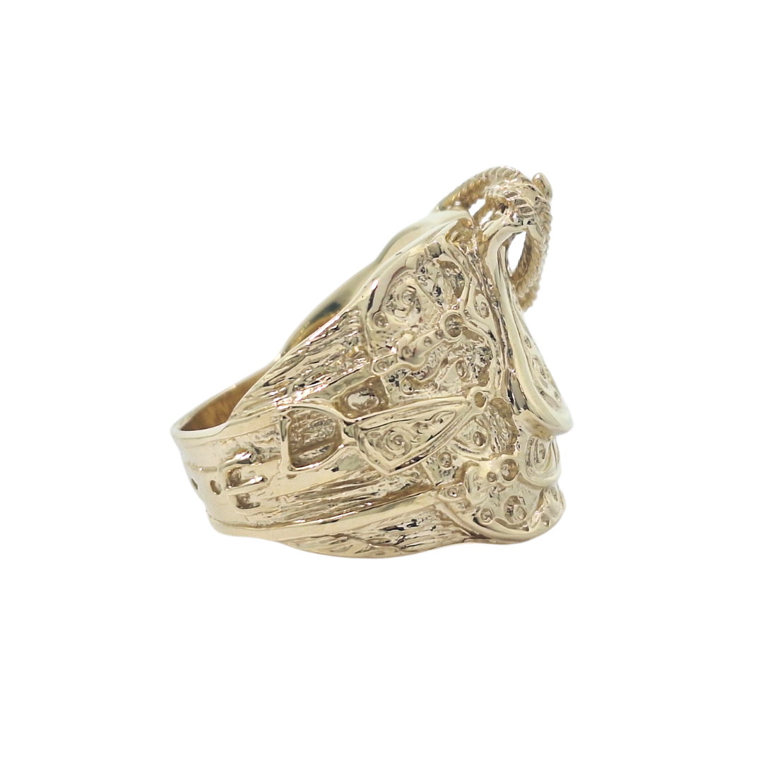 9ct Yellow Gold Saddle Ring