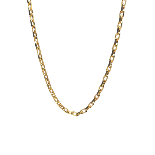 9ct Yellow Gold Diamond Cut Belcher Chain 20"