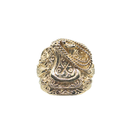 9ct Yellow Gold Saddle Ring