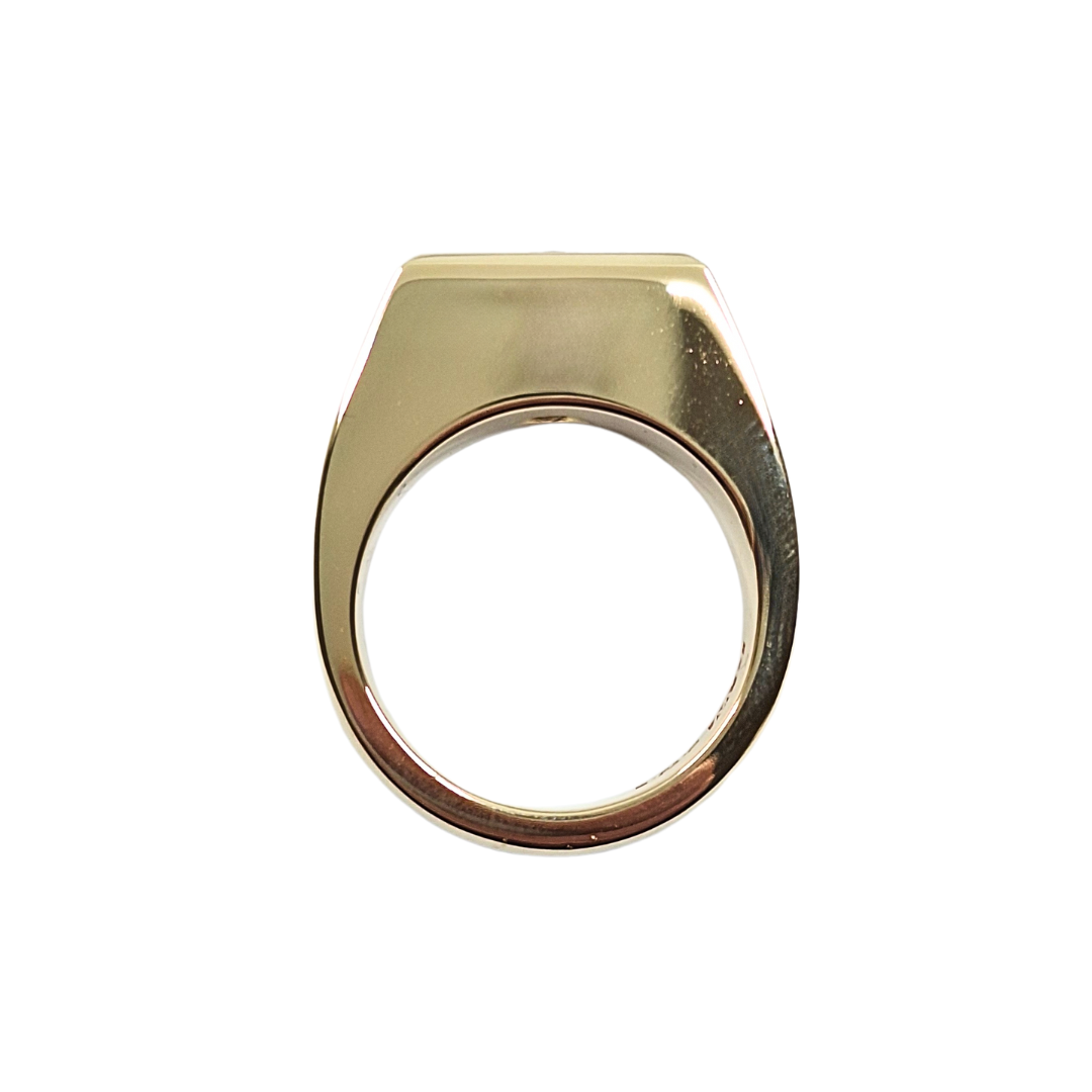 9ct Yellow Gold Gents Ethical Diamond Signet Ring 1.02ct