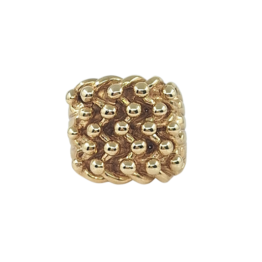 9ct Yellow Gold Keeper Ring